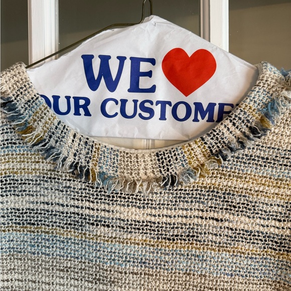 Preppy Quiet Luxury Tory Burch Greer Summer Tweed Work Occasion Dress - Size S - Picture 5 of 11